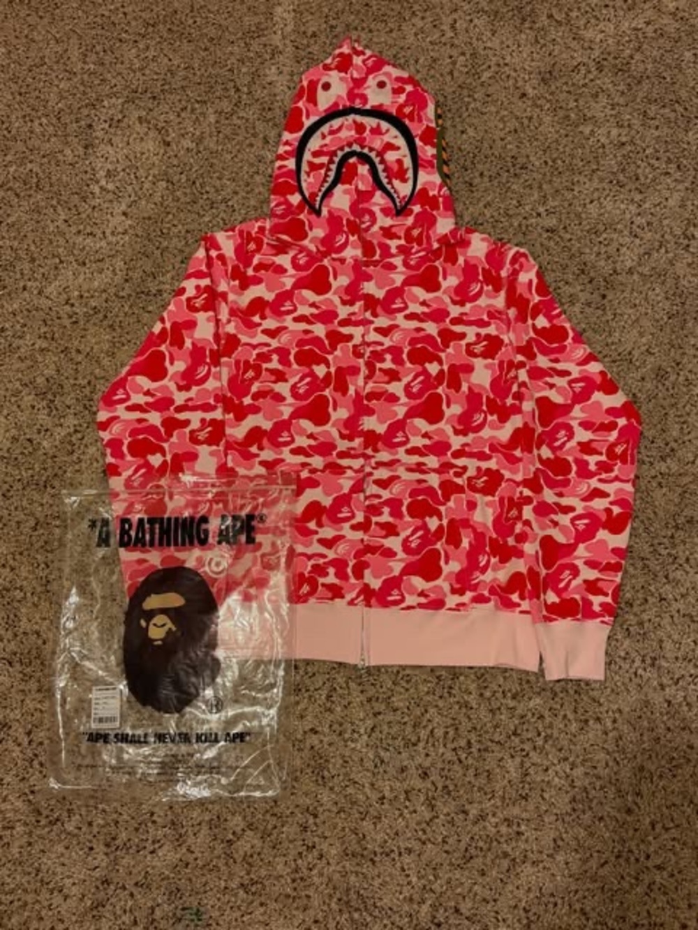Pink Bape Hoodie